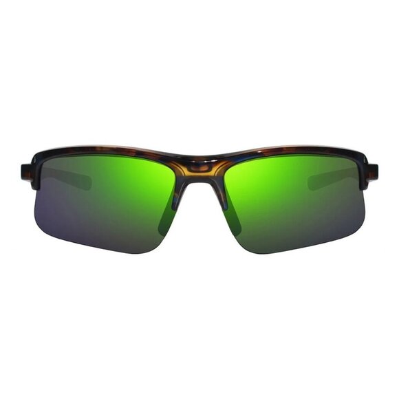 New REVO Annika 2 Havana Semi Rimless Polarised Square RE 1203 22 GNP Sunglasses - Picture 2 of 4